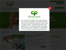 Tablet Screenshot of centrodepatologia.com.br